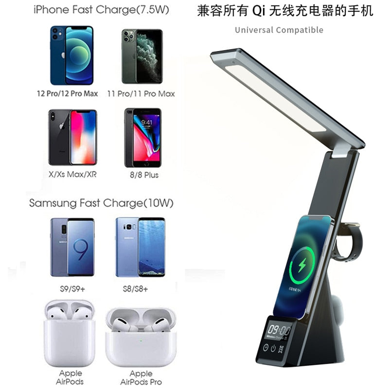Multifunction Desk Lamp 3in1 Wireless Charger