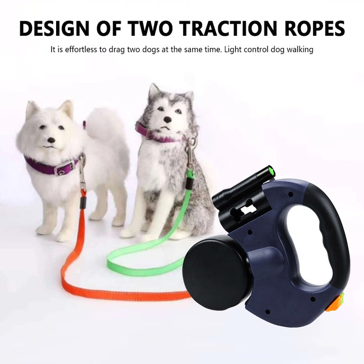 Automatic Dual Retractable Dog Leash