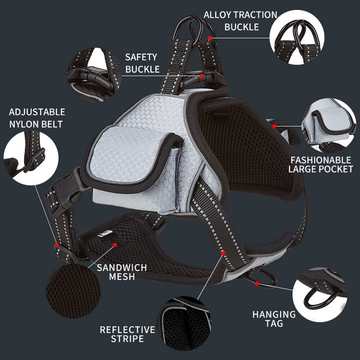 Airtag Pet Harness Vest Set